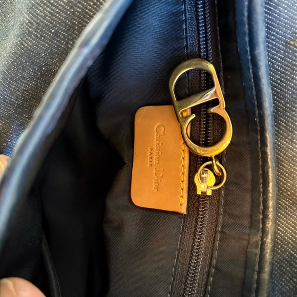 Christian Dior Blue Denim Saddle Handbag - Picture 7 of 9